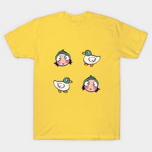 sarah and duck pattern / cute children's cartoon T-Shirt